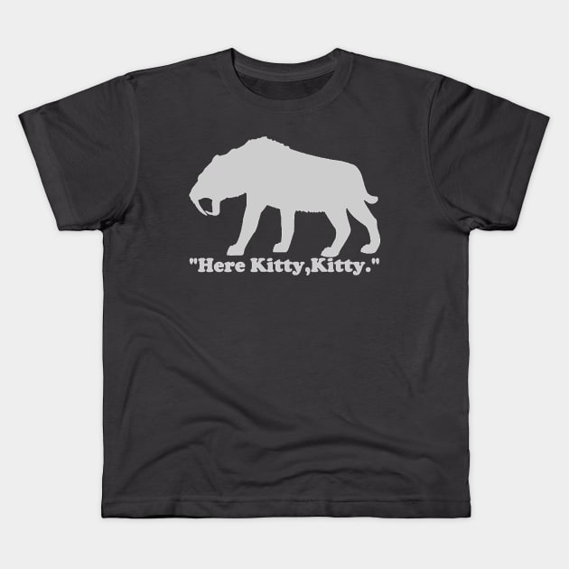 Saber-tooth Light Kids T-Shirt by dabblersoutpost